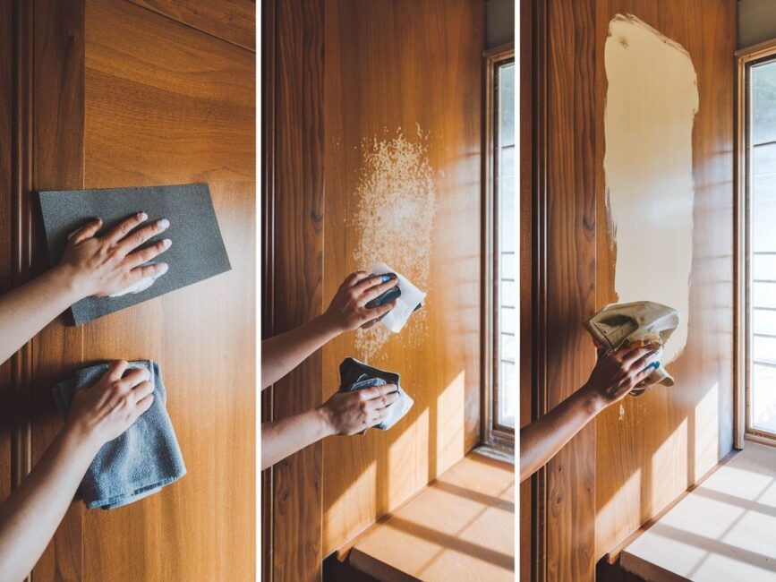 Narzędzia do odnawiania drewnianych paneli